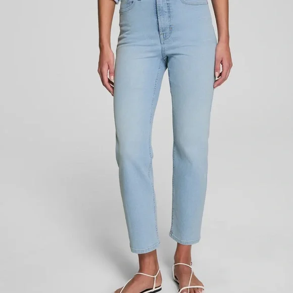 NWT SPANXsculpt ReDefine Slim Straight Jeans | Tidal Blue - Picture 2 of 7